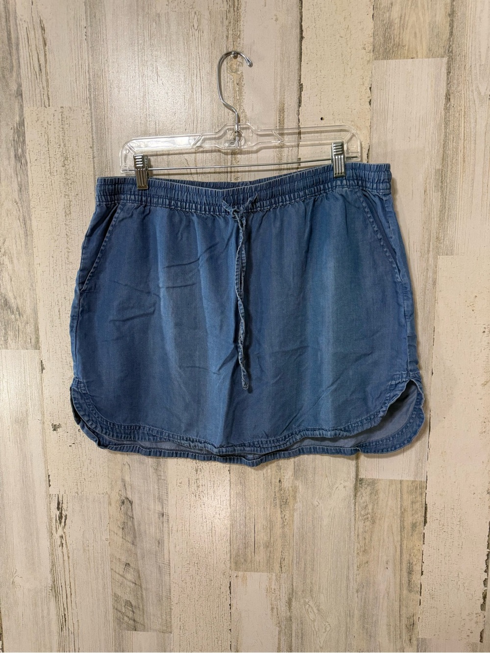Merona Light Denim Drawstring Chambray Skirt - Light Blue - Picture 3 of 9